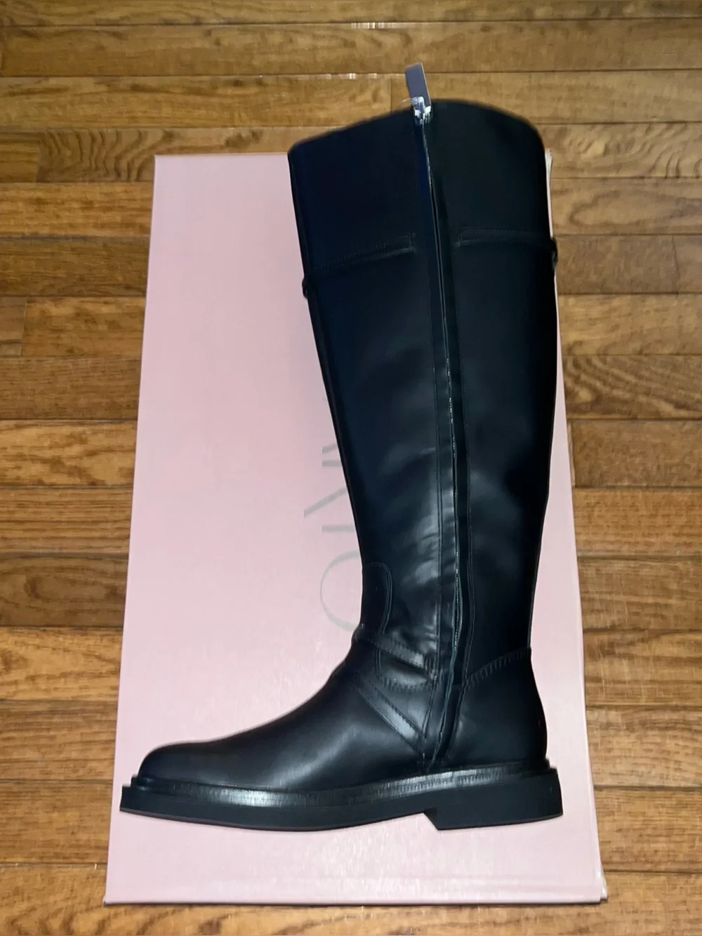 Sarto by Franco Sarto Ainsley Knee High Boots Black Leather Women’s 5 Wide Calf